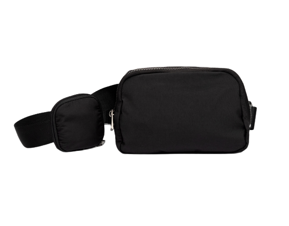 Black HydroBeltbag with Removable HydroHolster – WanderFull